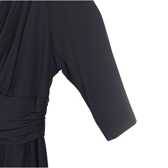 Dress Women's 14W Navy Knit Wedding Guest Ceremony Dynasty Style Bling Mother - Picture 8 of 12